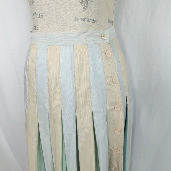 Vintage Fendi Skirt Suit Small Pastel Blazer Top - Picture 9 of 12